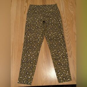 HILARY DUFF x offline Leopard Print High-Waist Leggings - Olive/Tan
